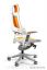 UNIQUE Fotel biurowy Wau biały elastomer mango (W-609-W-TPE12)