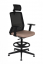 Grospol Krzesło biurowe Coco BS HD RB black tkanina Strong - 8 kolorów
