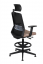 Grospol Krzesło biurowe Coco BS HD RB black tkanina Omega - 8 kolorów