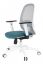 Fotel biurowy krzesło Grospol Nodi WS tkanina Valencia - 12 kolorów