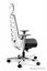 UNIQUE Fotel biurowy SPINELLY biały stelaż / siedzisko skóra naturalna różne kolory (999W-HL)