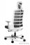 UNIQUE Fotel biurowy SPINELLY biały stelaż / siedzisko tkanina materiałowa różne kolory (999W-BL)