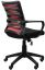 Fotel biurowy Sit Plus Flexy czarny/czerwony