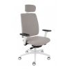 Fotel biurowy Grospol Valio WT HD chrome white tkanina Cura - 8 kolorów