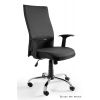 UNIQUE Fotel biurowy BLACK ON BLACK (W-93A-NL) tkanina NL czarna