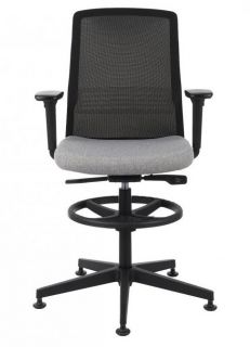 Grospol Krzesło biurowe Coco BS RB black tkanina Synergy - 12 kolorów