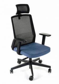 Grospol Krzesło biurowe Coco BS HD black tkanina Omega - 8 kolorów