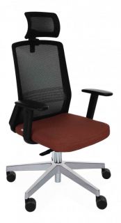 Grospol Krzesło biurowe Coco BS HD chrome tkanina Omega - 8 kolorów