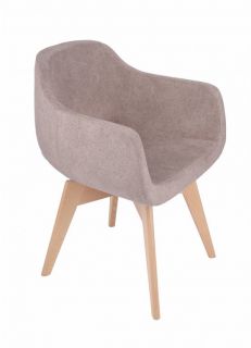 Krzesło Grospol Soul Wood tkanina Flex - 8 kolorów