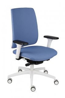 Fotel biurowy Grospol Valio WT chrome white tkanina Cura - 8 kolorów