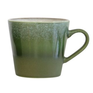 HKliving kubek ceramiczny 70's do Cappuccino Grass