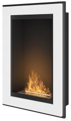 Biokominek wiszący Simple Fire FRAME 550 biały 550x790 mm