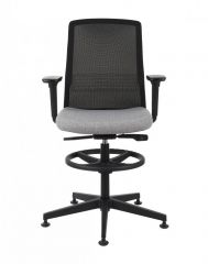 Grospol Krzesło biurowe Coco BS RB black tkanina Note - 12 kolorów