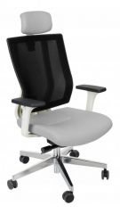 Grospol Fotel biurowy MaxPro WS HD chrome tkanina Cura - 8 kolorów