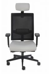 Fotel biurowy Grospol Level BS HD BLACK tkanina Flex - 8 kolorów