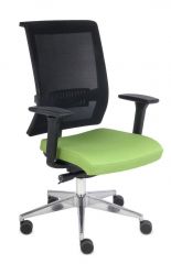 Fotel biurowy Grospol Level BS CHROM tkanina Flex - 8 kolorów