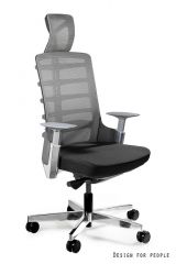 UNIQUE Fotel biurowy SPINELLY czarny stelaż / siedzisko tkanina materiałowa różne kolory (999B-BL)