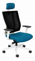 Grospol Fotel biurowy MaxPro WS HD white tkanina Flex - 8 kolorów