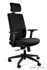 UNIQUE Fotel biurowy SHELL czarny (KB02-1H)