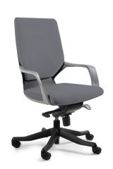 UNIQUE Fotel biurowy APOLLO M czarny/ciemny szary, 18 KOLORÓW (W-908B)