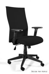 UNIQUE Fotel biurowy BLACK ON BLACK PLUS (W-93A-P-PS) tkanina PS – 7 kolorów 