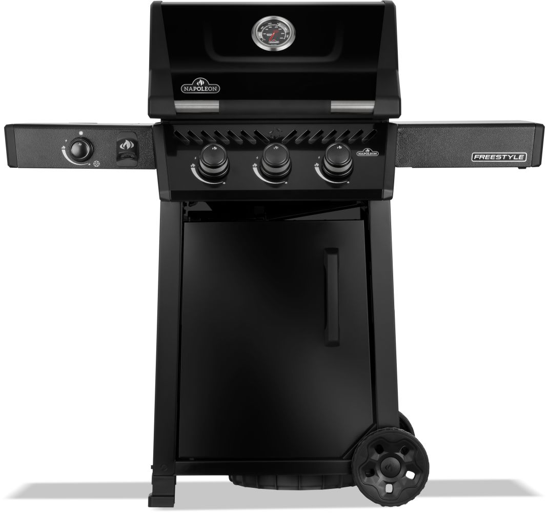 Grill gazowy Napoleon Freestyle 365 SB z palnikiem bocznym czarny 