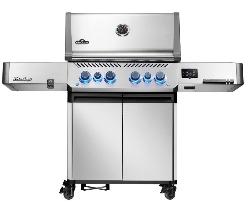 Grill gazowy Napoleon Prestige 500 Connected RSIB z palnikiem rożna i palnikiem bocznym Sizzle Zone WIFI (P500VXRSIBPSS-PL)
