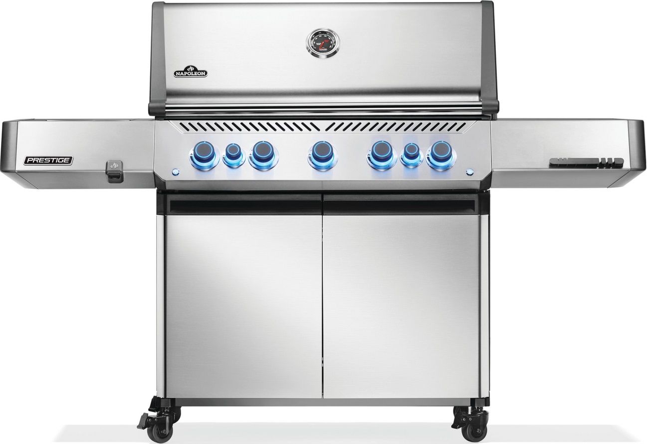 Grill gazowy Napoleon Prestige 665 z palnikiem rożna i palnikiem bocznym Sizzle Zone (P665VRSIBPSS-PL)