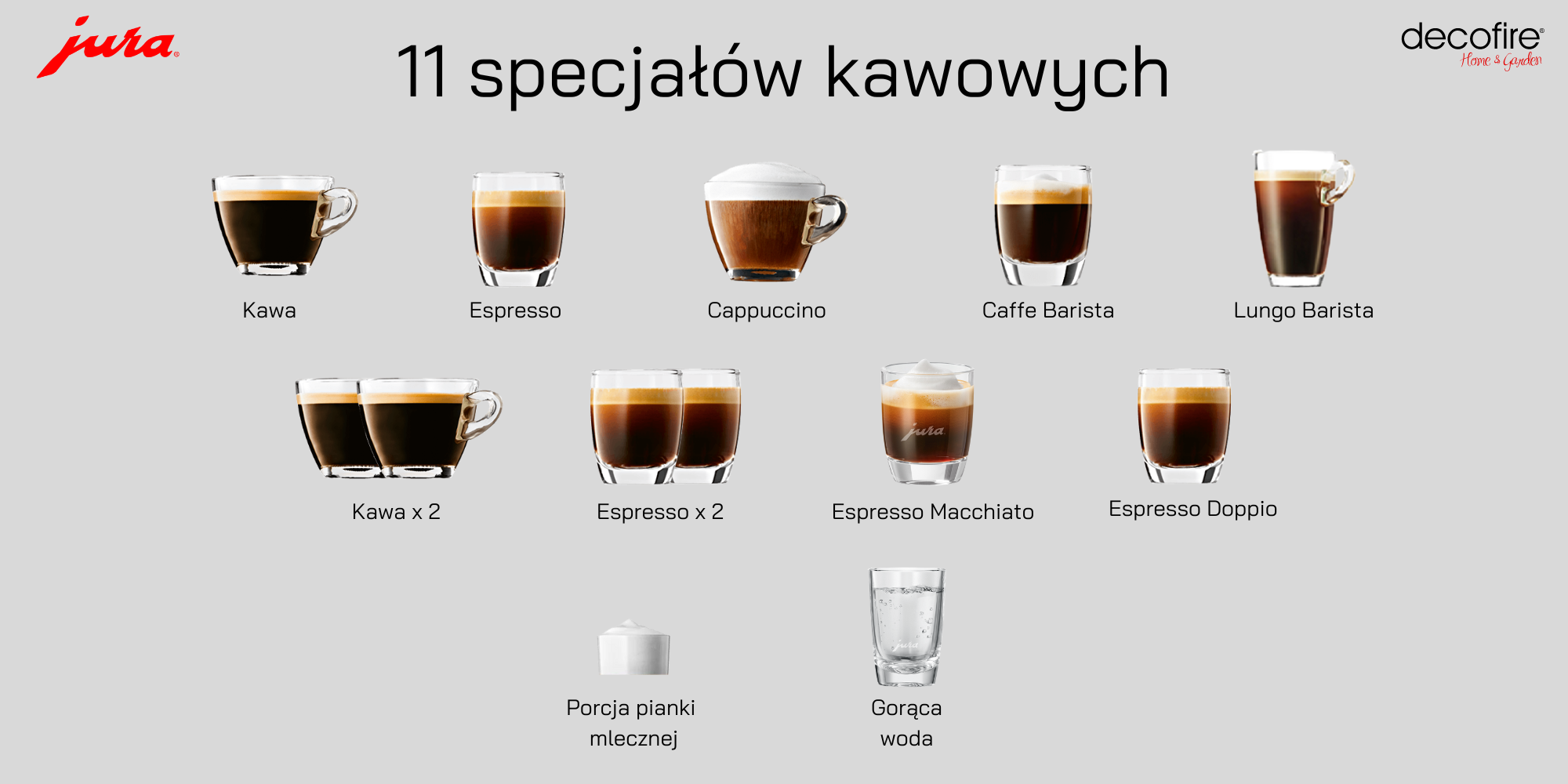 Ekspres Jura E6 (EB) 11 specjałów kawowych