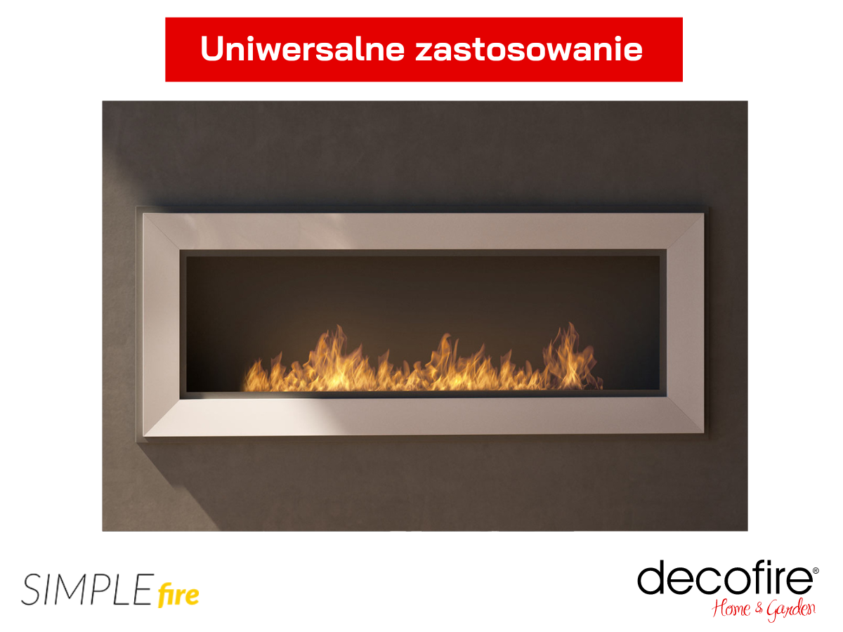 Uniwersalne zastosowanie biokominka Simple Fire FRAME 1200 w mieszkaniu