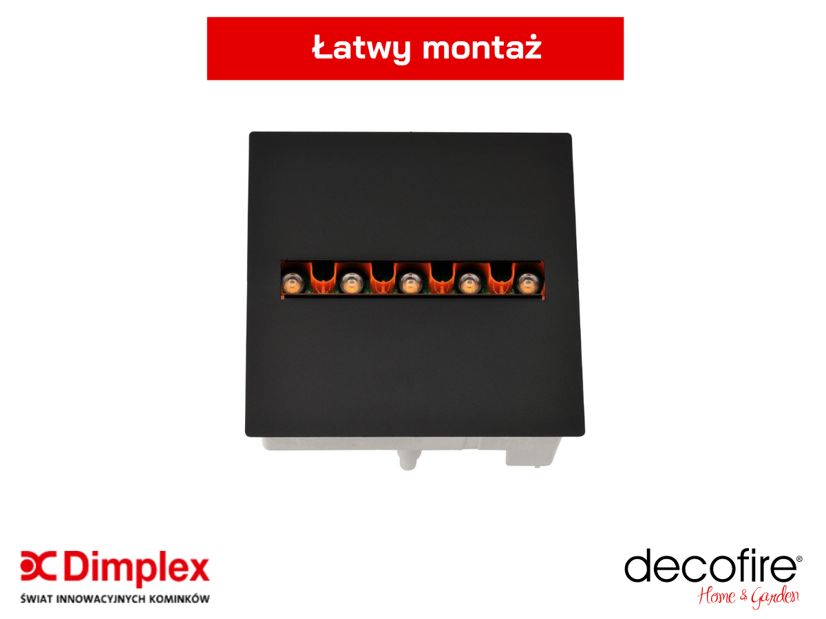 Dimplex kaseta elektryczna 250 3D LED Opti-myst – łatwy montaż