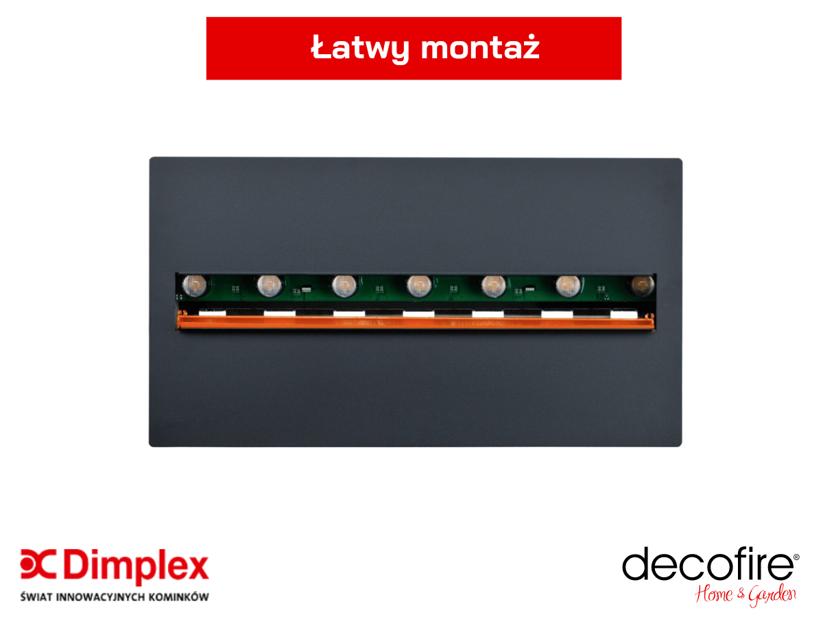 Dimplex kaseta elektryczna 400/600 LED 3D Opti-myst z polanami 400 – łatwy montaż
