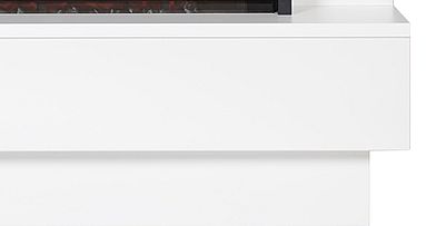 Kominek elektryczny Dimplex Avalone charakteryzuje się białą, półmatową obudową, minimalistyczną konstrukcją, oszczędnym wzornictwem oraz prostymi, czystymi liniami.