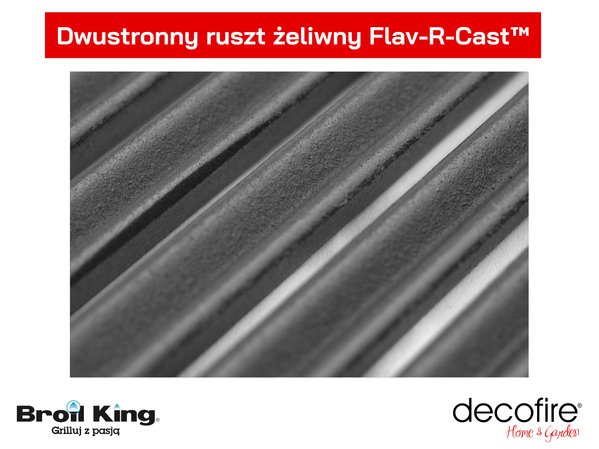 Dwustronny ruszt żeliwny Flav-R-Cast™