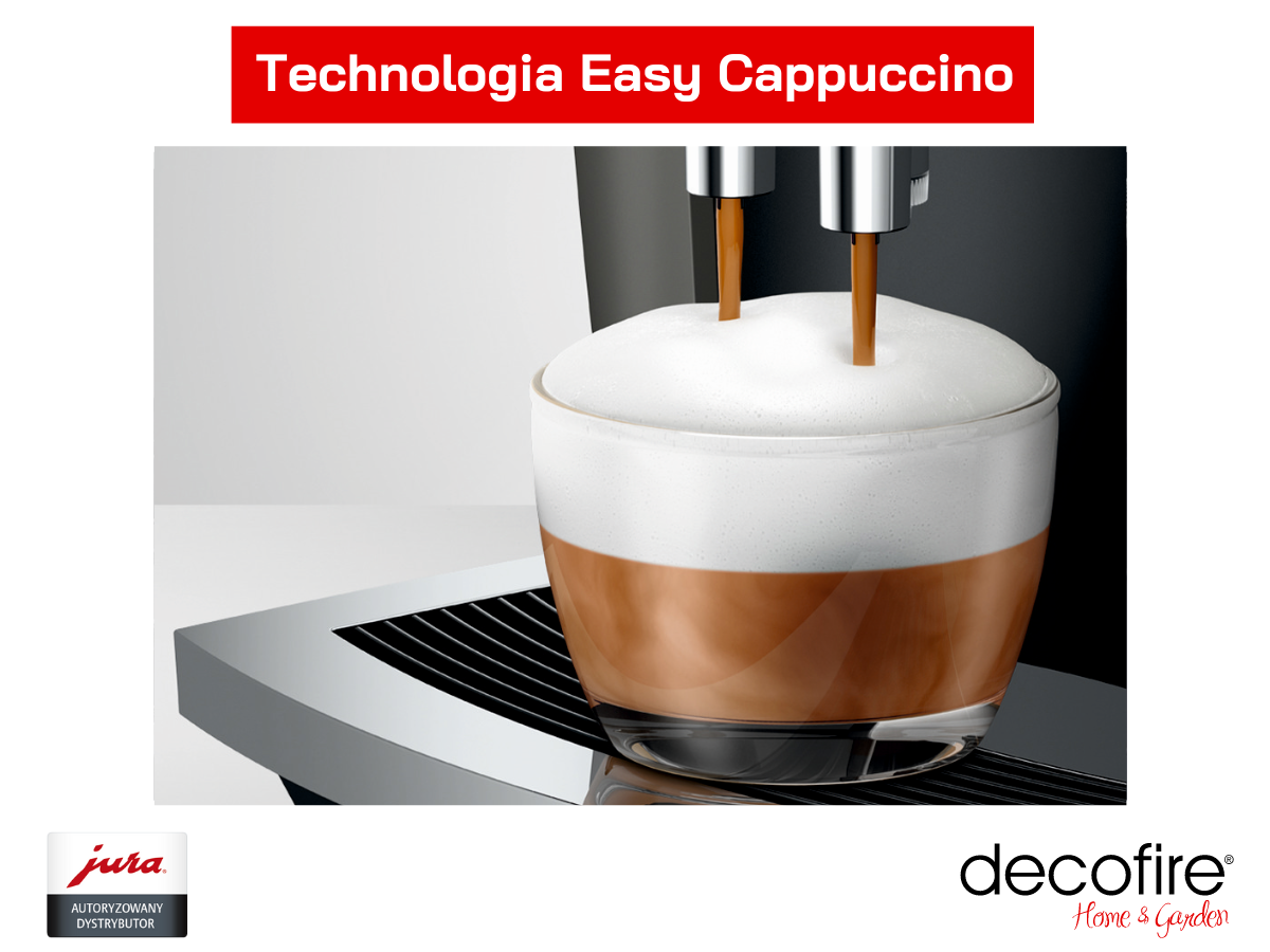 Funkcja easy Cappuccino w ekspresie Jura E6 Dark Inox (EC)