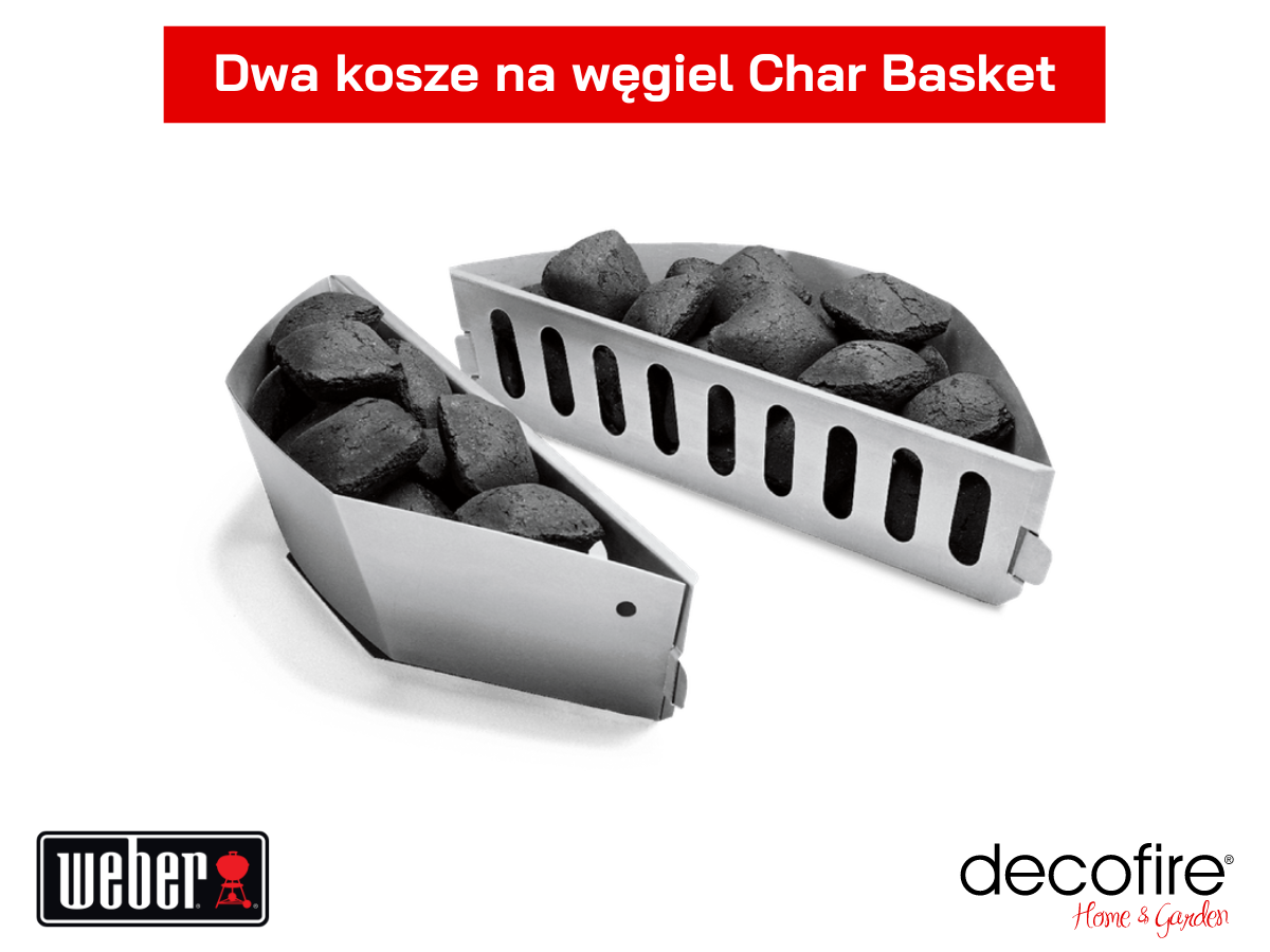 Grillowanie metodą pośrednią jest w pełni możliwe, dzięki koszom do węgla Char Basket.