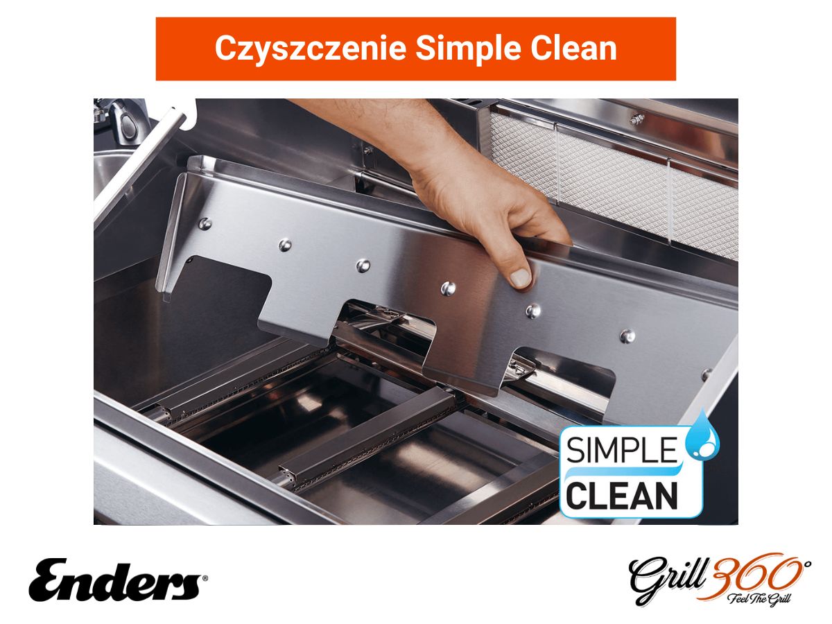 Grill gazowy Enders Kansas PRO 3 SIK Turbo - system czyszczenia Simple Clean