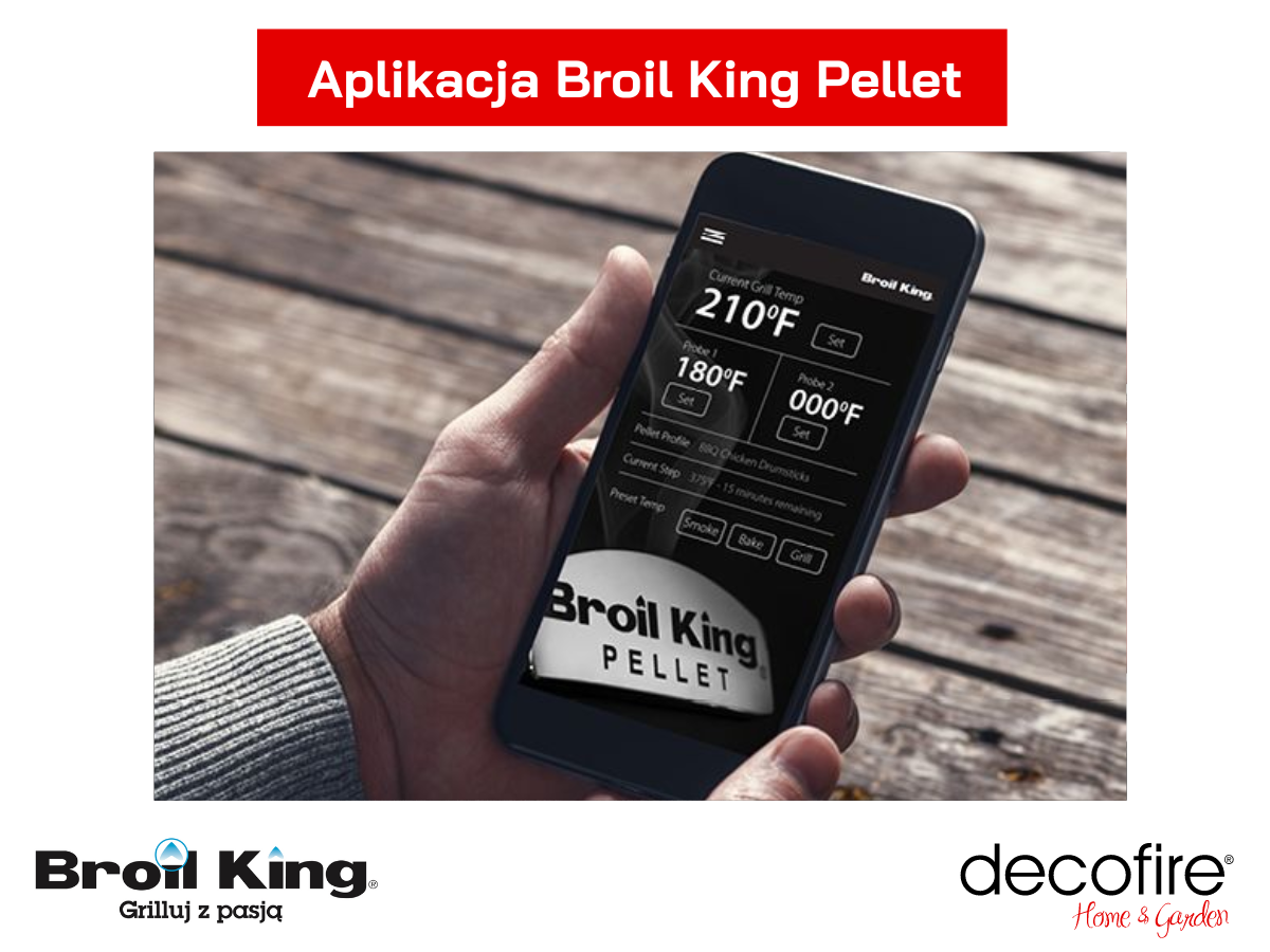 Aplikacja Broil King w grillu Crown Pellet 400