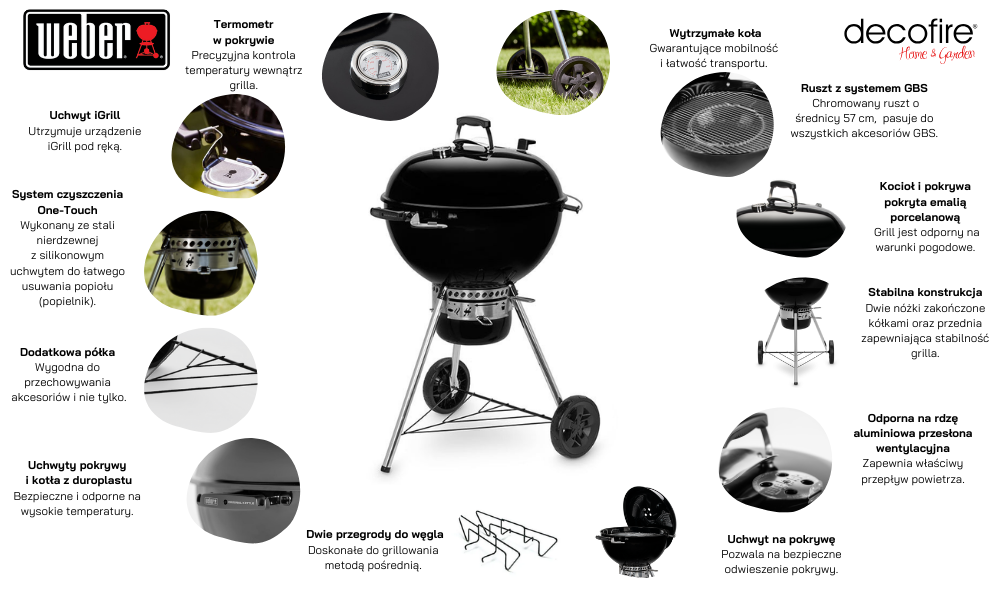 Grill węglowy Master-Touch GBS SE E-5755 - cechy