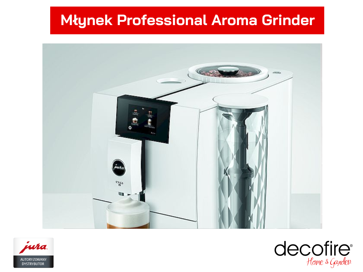 Młynek Professional Aroma Grinder w ekspresie do kawy Jura ENA 8 Full Nordic White