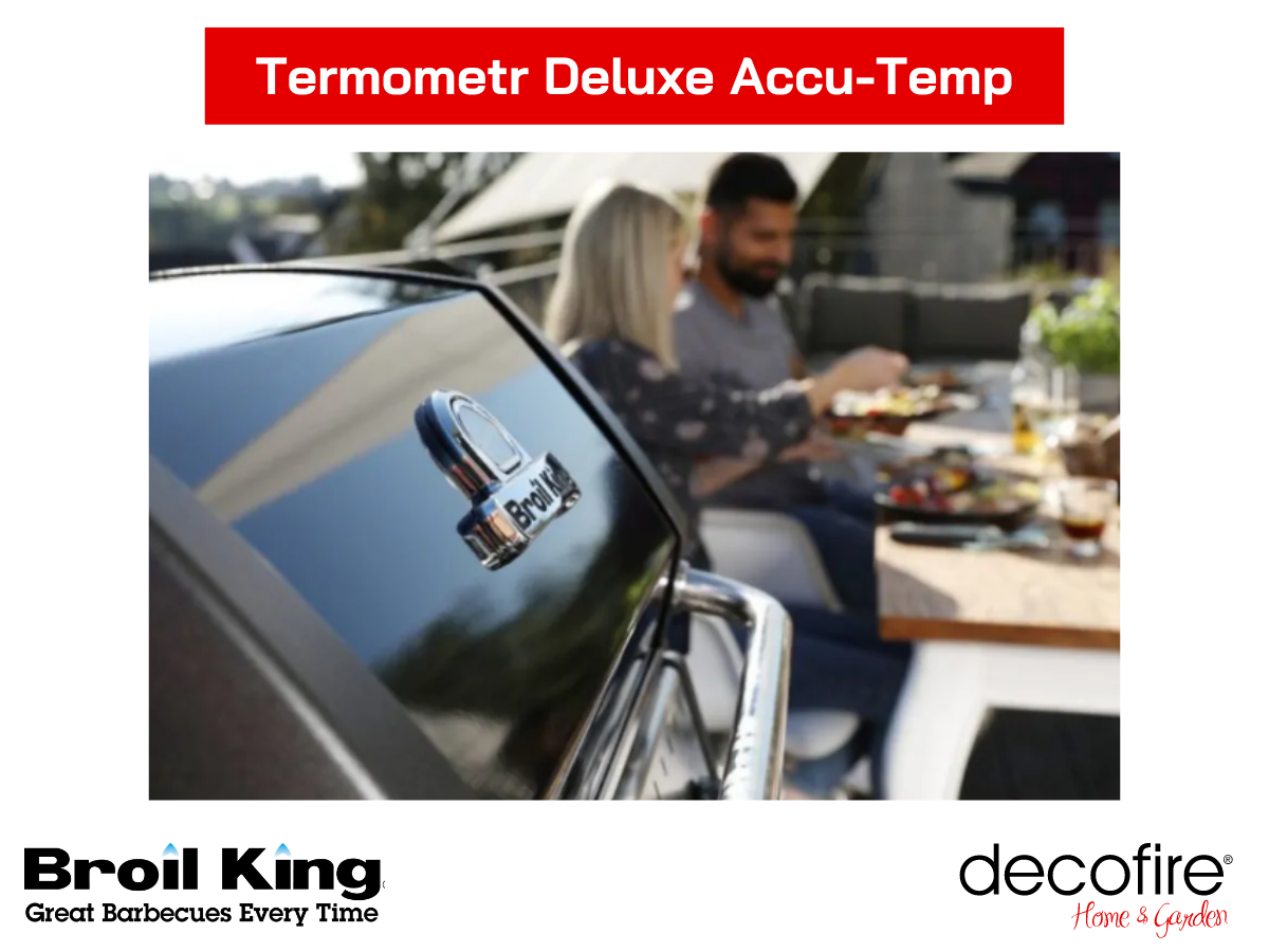 Termometr Deluxe Accu-Temp w grillu gazowym Broil King Crown 410