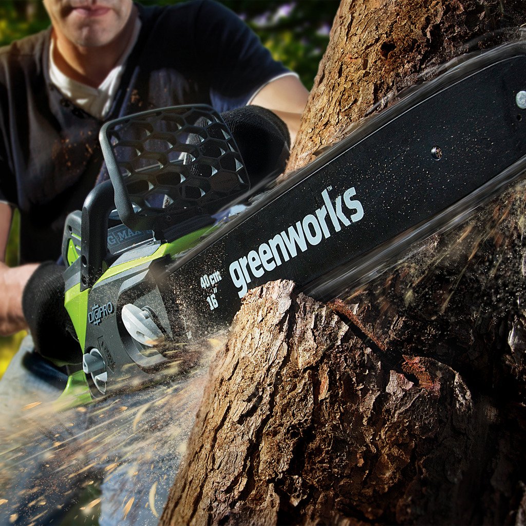 pilarki do bezpiecznego podcinania drzew , pilarki , greenworks , greenworks kraków , narzędzia greenworks , ogród , decofire blog