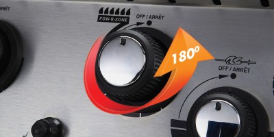 Zawory Linear-Flow™ z pokrętłami 180° Sensi-Touch™ zapewniają dokładną i płynną kontrolę temperatury.