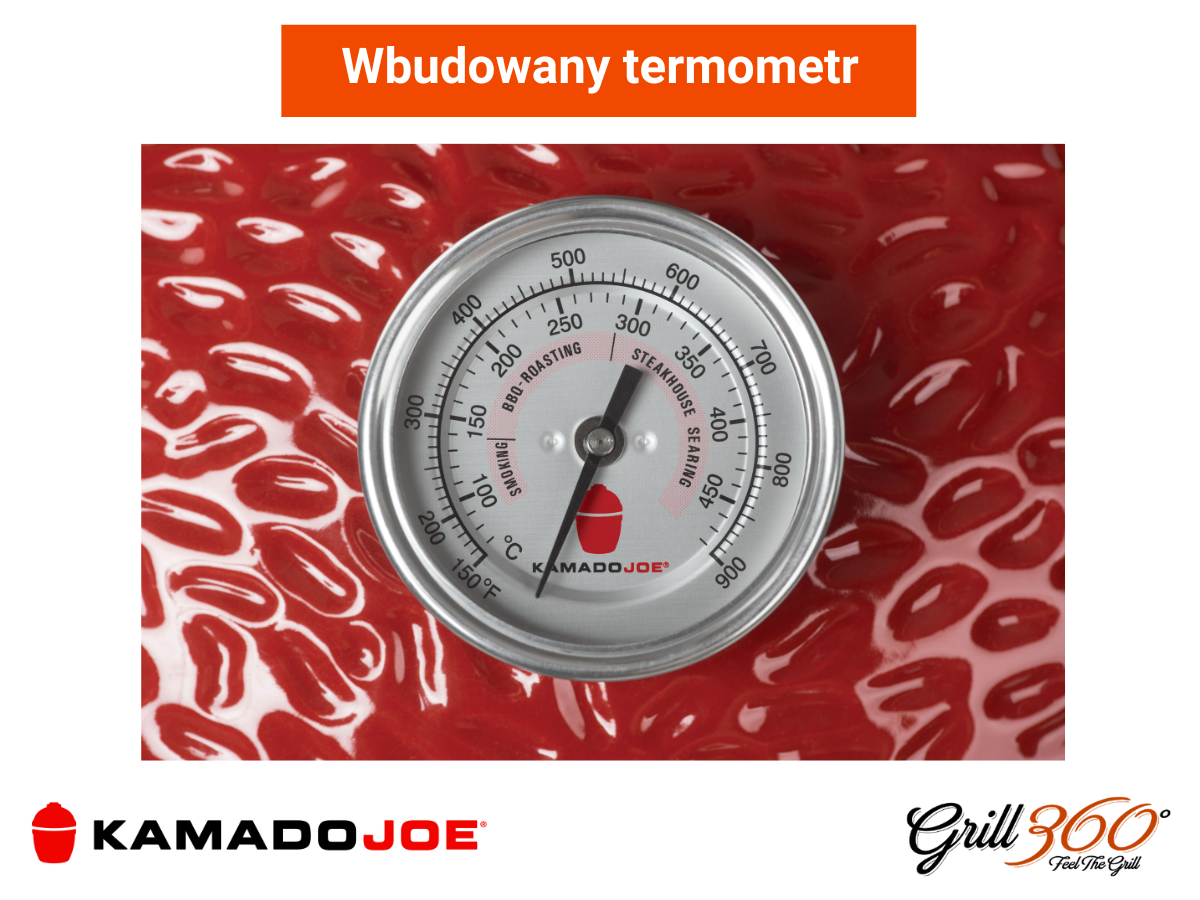 Termometr w grillu Kamado Joe Joe Jr.