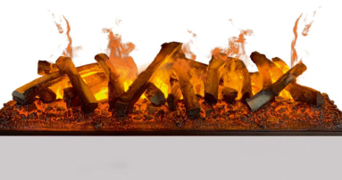 Zaawansowany system ognia Opti-myst generuje realistyczny płomień bez dymu, sadzy i popiołu.