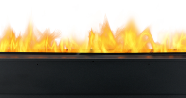 Nowoczesna technologia Opti-myst generuje realistyczne płomienie, emitując imitację ognia.