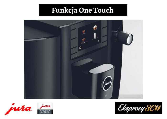Ekspres do kawy Jura E6 Piano Black (EC) z funkcją One Touch