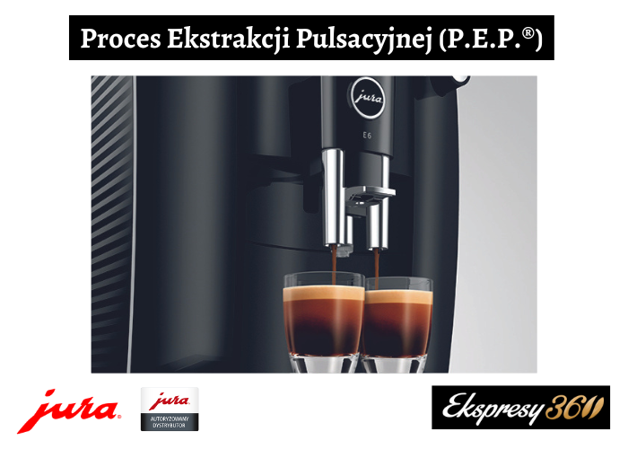 Proces Ekstrakcji  Pulsacyjnej w ekspresie Jura E6 Piano Black (EC)