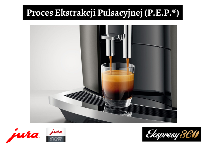 Ekspres do kawy Jura E8 Dark Inox Proces Ekstrakcji Pulsacyjnej