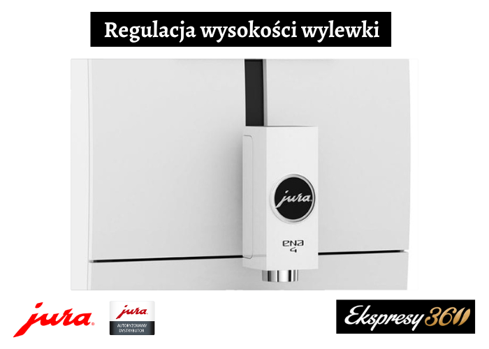 Regulowana wylewka w ekspresie Jura ENA 4 Full Nordic White (EB)